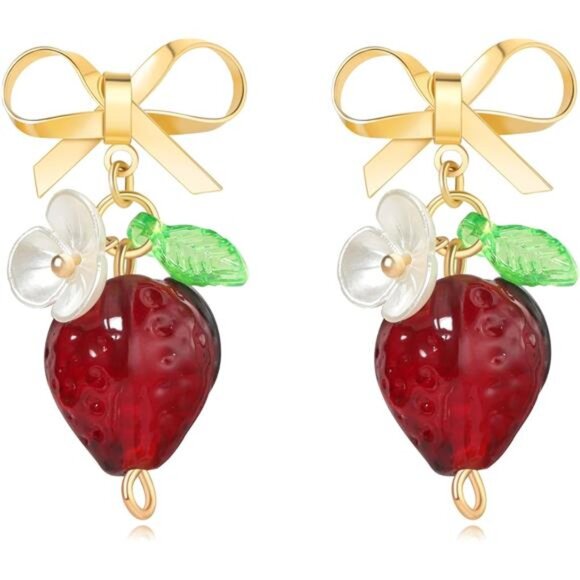 Glass Bead Earrings | Premium Quality | Durable & Luxurious Finish - Picture 1 of 4